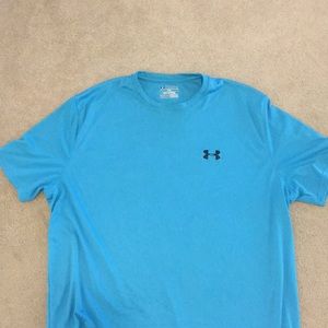Cool Blue Under Armour Heat Gear Tee - Never worn!